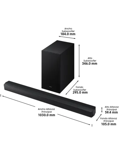 Barra de Sonido Samsung HW-B650F/ZF