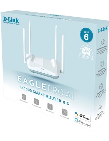Router Wi-Fi 6 AX1500 D-Link R15/E Eagle Pro AI