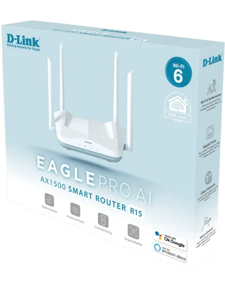 Router Wi-Fi 6 AX1500 D-Link R15/E Eagle Pro AI
