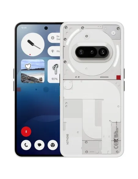 Nothing Phone (3a) 5G 12/256GB Blanco Pantalla 6.8" AMOLED FHD+ 120Hz 50MP 5000mAh 45W Android 15