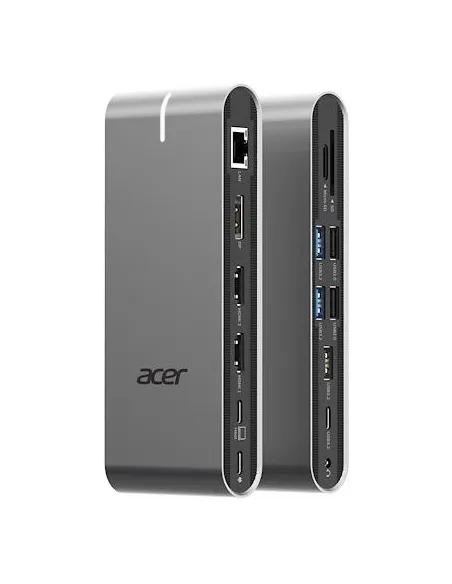 Acer HP.DSCAB.022 Dongle 15in1 USB-C PD100W HDMI 4K DP 8K vPro Silver Grey