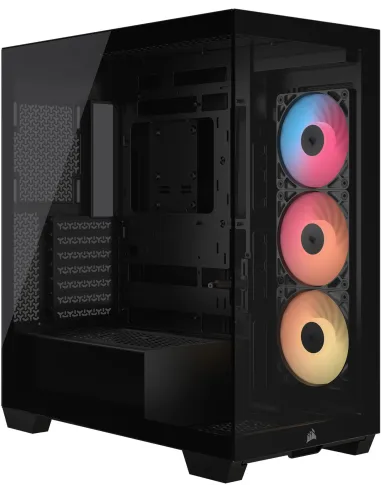 Corsair 3500X RS-R ARGB Negro Semitorre con 3 Ventiladores Vidrio Templado