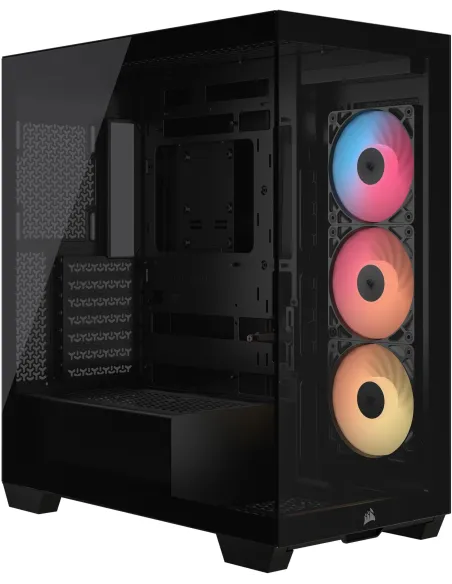 Corsair 3500X RS-R ARGB Negro Semitorre con 3 Ventiladores Vidrio Templado