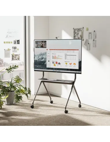 Ewent EW1542 Soporte de Suelo con Ruedas para TV 50 - 86" Máx. 120Kg Gris