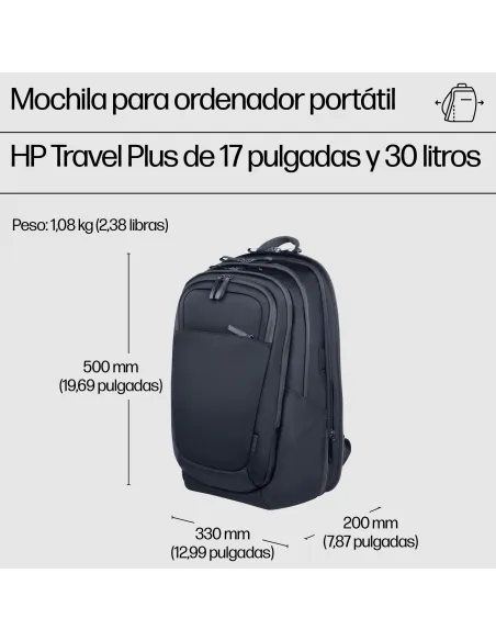 Mochila HP Travel Plus 30L Gris