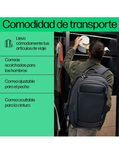 Mochila HP Travel Plus 30L Gris