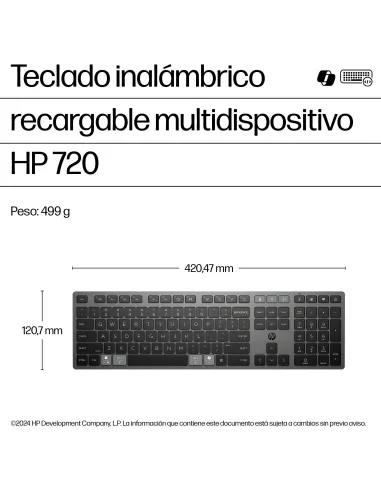 Teclado inalámbrico HP 720