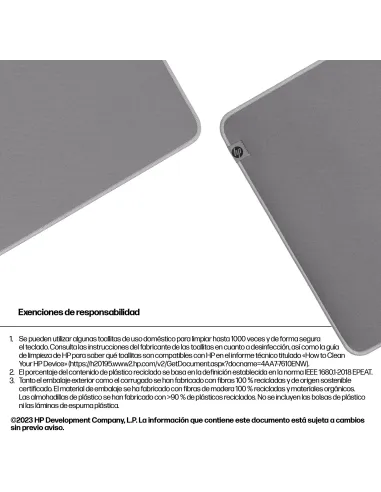 Alfombrilla Gaming HP 200 Gris