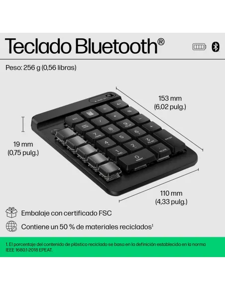 Teclado numérico inalámbrico HP 430
