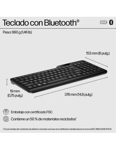 Teclado multidispositivo Bluetooth HP 460