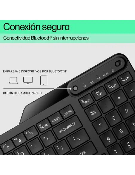 Teclado multidispositivo Bluetooth HP 460