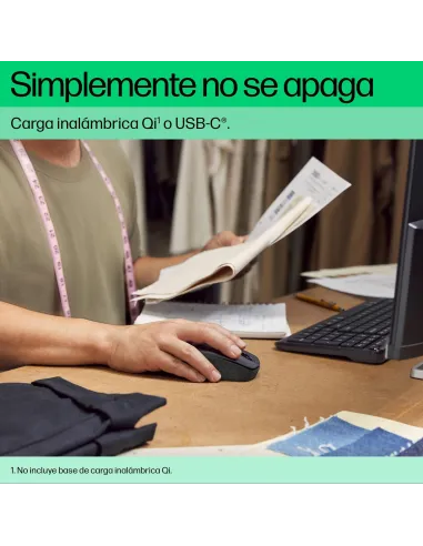Ratón Inalámbrico Recargable HP 690 Negro