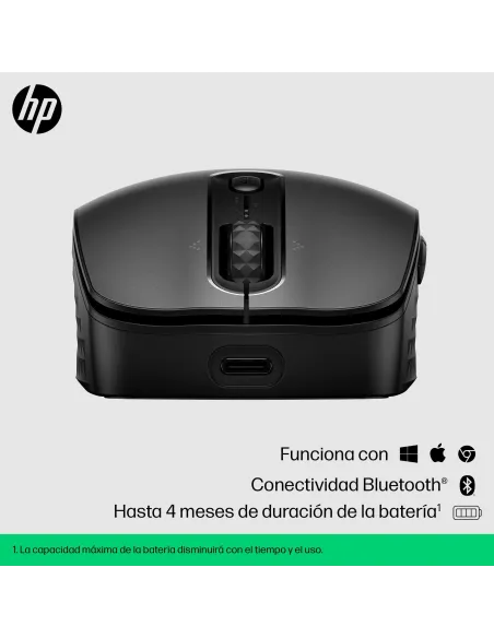 Ratón Inalámbrico Recargable HP 690 Negro