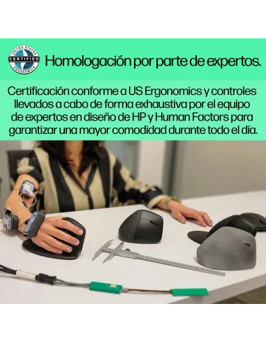 Ratón inalámbrico ergonómico HP 920 Negro