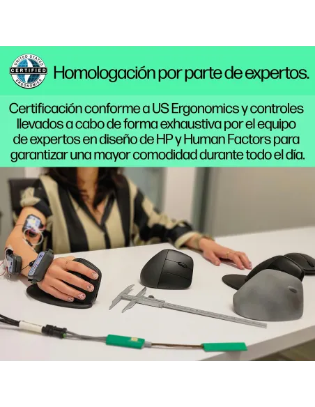 Ratón inalámbrico ergonómico HP 920 Negro