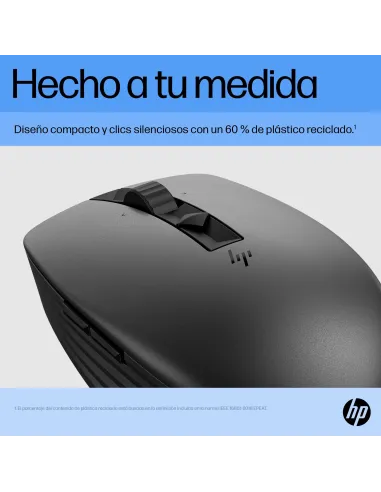 Ratón Silencioso Recargable HP 710 Negro