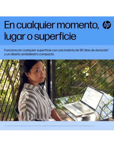 Ratón Silencioso Recargable HP 710 Negro