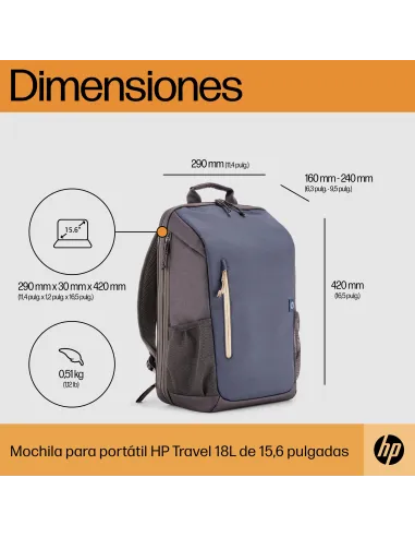 Mochila HP Travel Gris