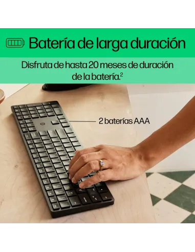 Teclado inalámbrico programableHP 450 Blanco