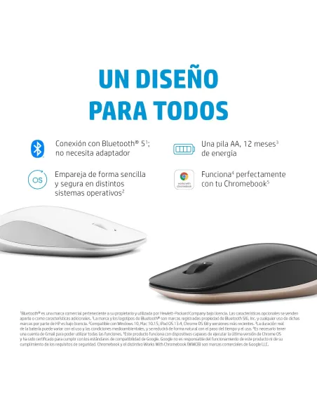 Ratón Inalámbrico HP 410 Blanco