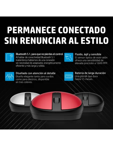 Ratón Inalámbrico HP 240 Empire Rojo