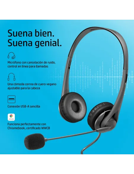 Auriculares con Micrófono HP G2 Negros