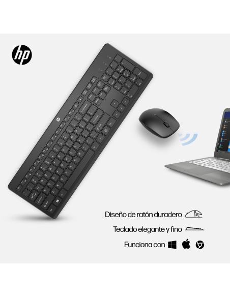 HP 230 Combo Teclado y Ratón Inalámbricos Blanco
