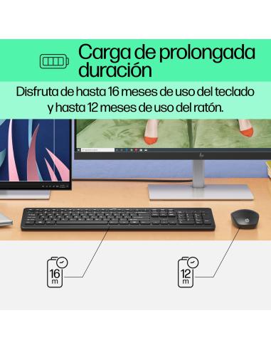 HP 230 Combo Teclado y Ratón Inalámbricos Blanco