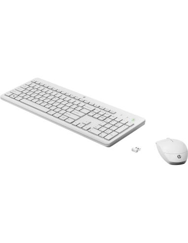 HP 230 Combo Teclado y Ratón Inalámbricos Blanco