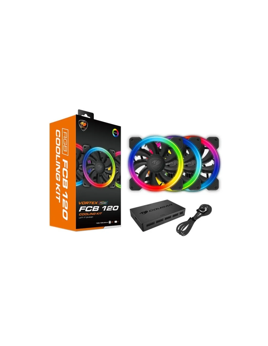 Cougar Vortex FCB 120 RGB Cooling Kit + Controlador