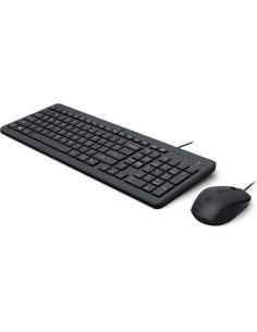 HP 150 Combo Teclado + Ratón 1600 DPI USB Negros-1404031