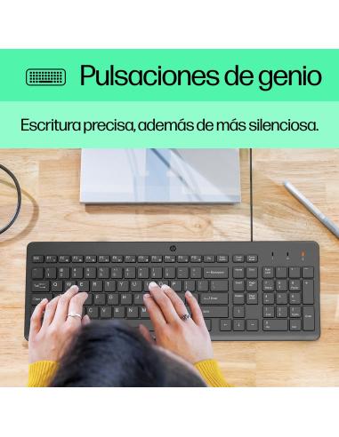HP 150 Combo Teclado + Ratón 1600 DPI USB Negros