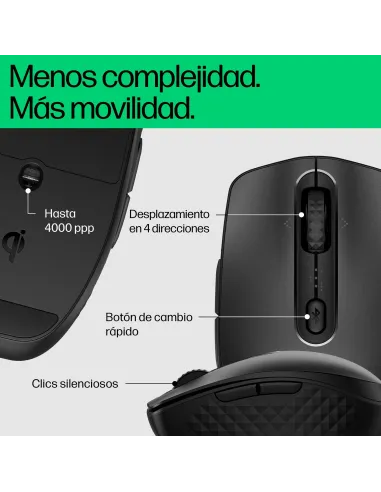 Ratón HP 695 Negro