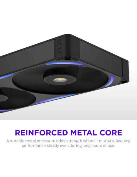 Ventilador NZXT F280X RGB Negro