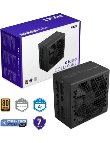 Fuente de Alimentación NZXT C1000 Gold Core Negra