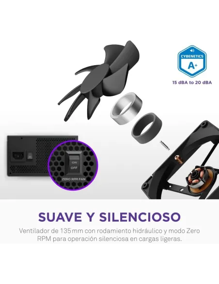 Fuente de Alimentación NZXT C1000 Gold Core Negra