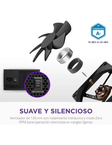 Fuente de Alimentación NZXT C750 Gold Core Negra