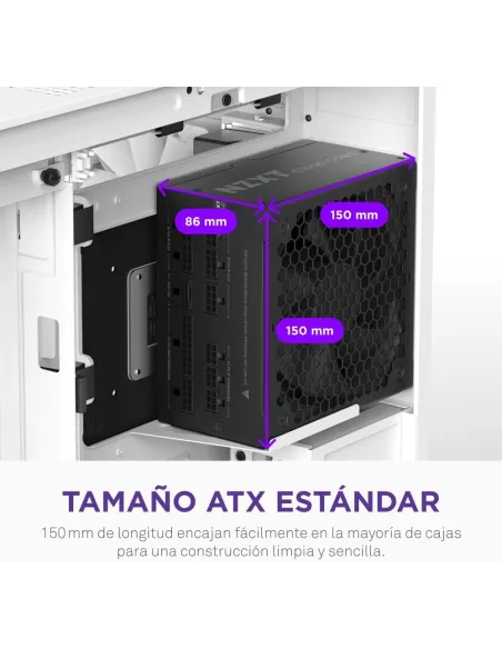Fuente de Alimentación NZXT C750 Gold Core Negra