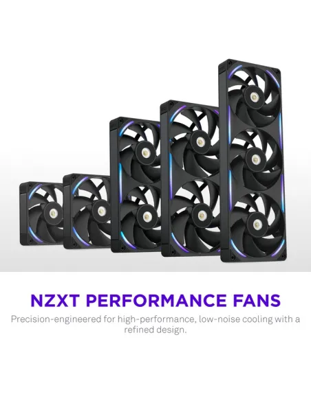 Ventilador NZXT F240X RGB Negro