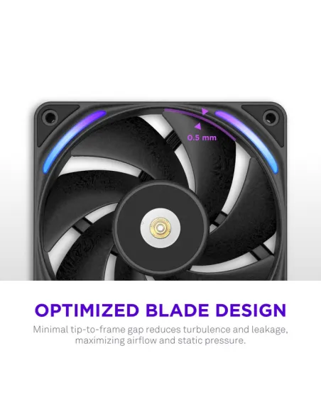 Ventilador NZXT F240X RGB Negro
