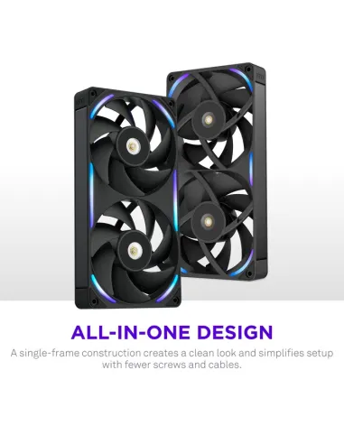 Ventilador NZXT F240X RGB Negro