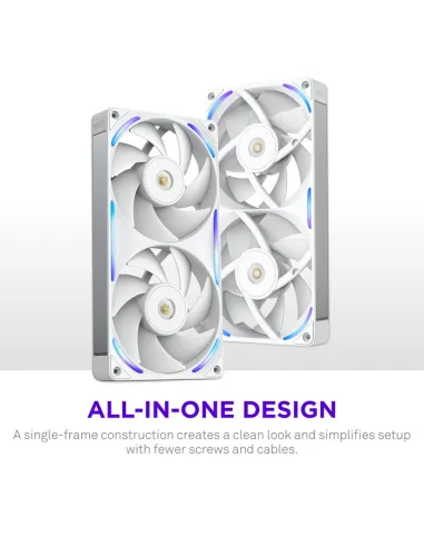 Ventilador NZXT F240X RGB Blanco