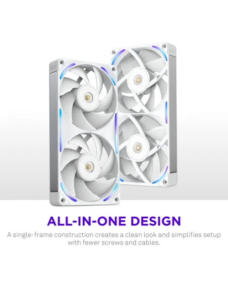 Ventilador NZXT F240X RGB Blanco