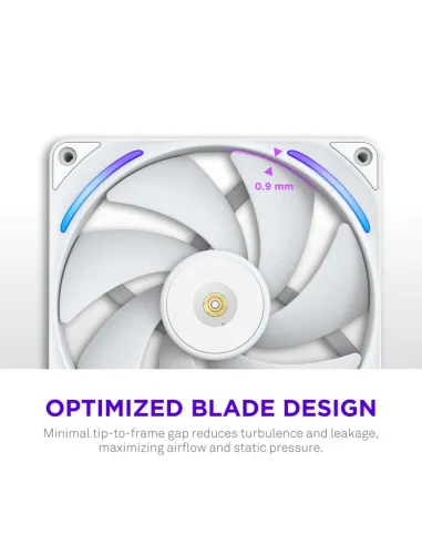 Ventilador NZXT F140X RGB Blanco