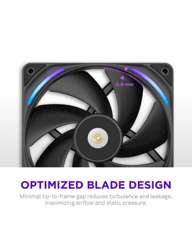 Ventilador NZXT F140X RGB Negro