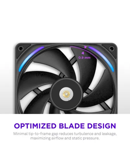 Ventilador NZXT F140X RGB Negro