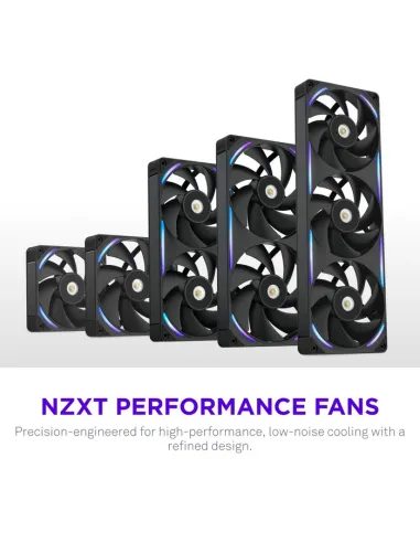 Ventilador NZXT F120X RGB Negro