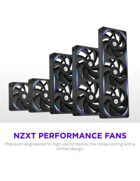 Ventilador NZXT F120X RGB Negro