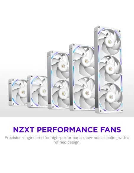 Ventilador NZXT F120X RGB Blanco