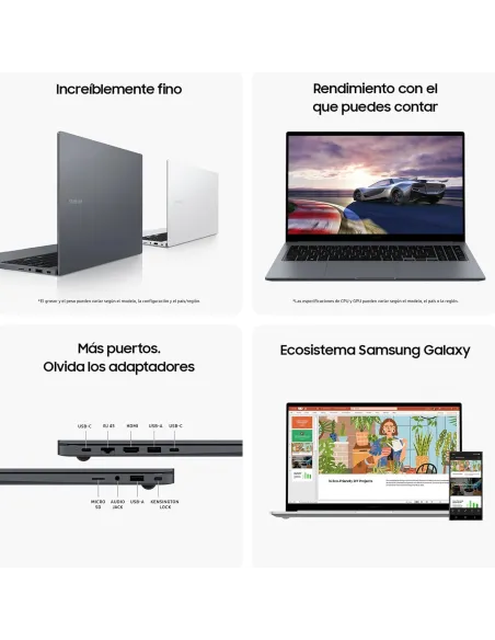 Portátil Samsung Galaxy Book4 NP750XGJ-KG5ES